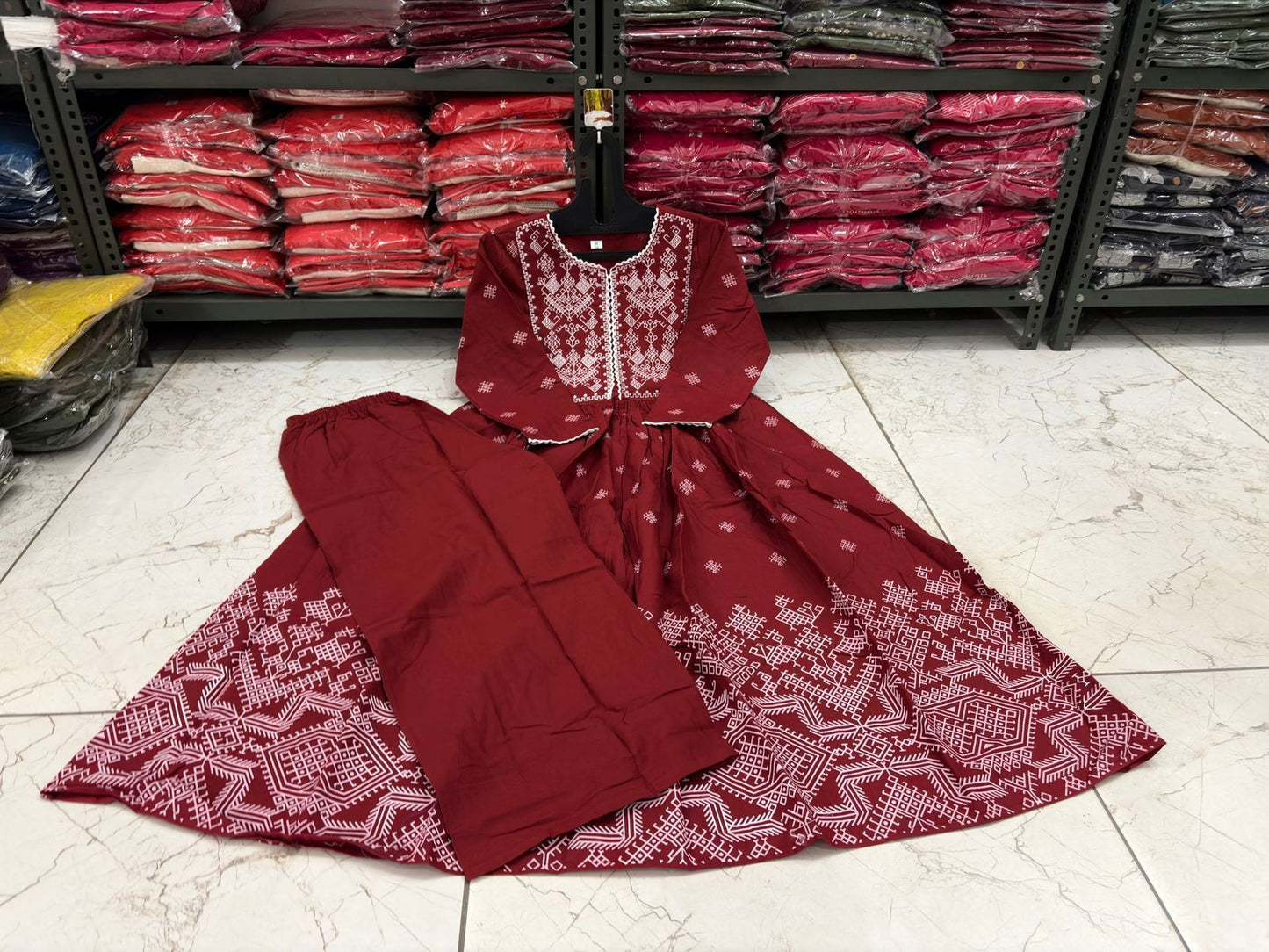 Ruby Weave Embroidered Kurta Set